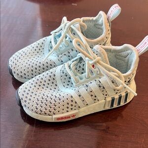 Adidas Kids' Gray and White Sneakers